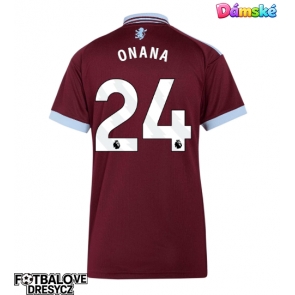 Aston Villa Amadou Onana #24 Dámské Domácí Dres 2026-27 Krátký Rukáv Aston Villa Amadou Onana #24 Dámské Domácí Dres 2026-27 Krátký Rukáv